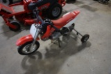 Honda Model 50F Kid's Dirt Bike, 50cc Motor, 4-Stroke, Manual Transmission, 2.50 Tires, Training
