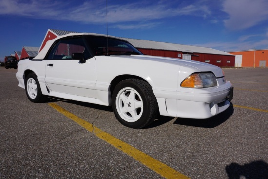 1992 Ford Mustang GT Convertible, VIN #1FACP45E9NF106400, 5.0 Liter V-8 Gas Engine, Automatic Transm