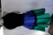 Sherri Hill Velvet Mini Dress, Black/Royal/Emerald, Size 6, $480 Retail Cos