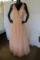 Sherri Hill Beaded Ball Gown, Blush, Size 4, $598 Retail Price, Plastic Dre