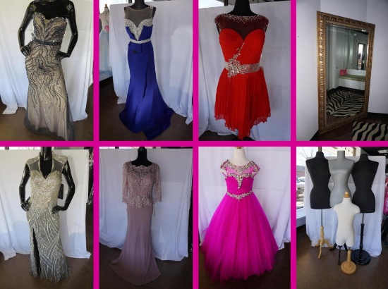 Prom & Pageant Dress Shop Liquidation Auction