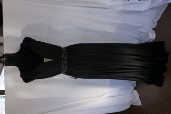 Sherri Hill Beaded Evening Gown, Black, Size 10, $350 Retail Cost, Plastic