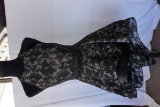 Ellie Wilde Mon Cheri, 2 Piece Mini Dress, Black, Size 6, $358 Retail Cost,