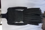 Sherri Hill 2-Piece Lace Mini Skirt with Sweater Top, Black, Size 4, $480 R