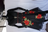 Sherri Hill Lace & Beaded Mini Dress, Black/Red, Size 2, $450 Retail Cost.