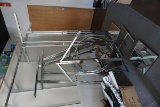 (3) Metal Round Clothing Hanging Racks, (2) Metal Clothing Racks & (2)Wall