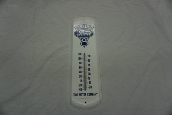 Ford V-8 Metal Thermometer - Reproduction.