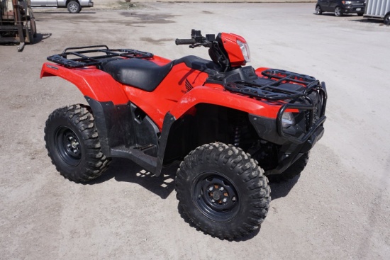 2015 Honda Foreman Rubicon TRX500 FM6 4-Wheeler, VIN# 1HTFTE4526F40014409,