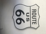 Route 66 Metal Sign (Reproduction).