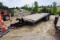 2009 Homemade 7'x18' Flatbed Trailer with Folddown Ramps, Wood Deck, 235/85R16 Radial Tires.