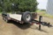 2013 Travalong Triple Axle 16’ Flatbed Tag Trailer, Model BHSS163-6K, VIN #4DYBS1630D10303021, 18,00