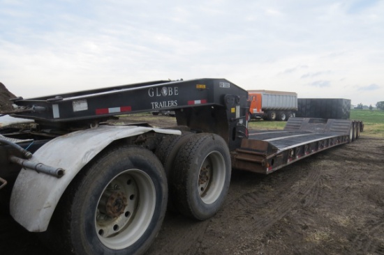 2006 Globe Model GTGN55-50 Triple Axle Hydraulic Removable Gooseneck Lowboy Trailer, VIN #109GN50336