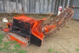 Case Model TF-300 Ride-On Track-type Trencher Unit, SN #124126A, Wisconsin Gas Engine with Electric 