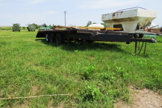 Shop-Made 3-Axle Flatbed Tag Trailer.