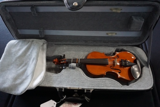 Musaica Imports 2012 1/8 Academia Violin, SN #AW1971, Hard Sided Case.