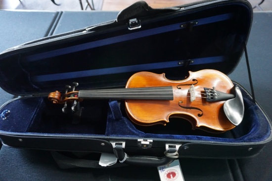 Musaica Imports 2009 1/2 Academia Violin, SN #AW2803, Hard Sided Case.