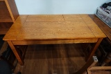 Solid Oak Mission Style Desk (30