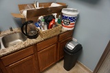 Various Kitchen Supplies, Cleaning Supplies, Garbage Can, Etc. (Local Picku