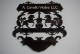 Metal A. Cavallo Violins LLC Metal Sign.