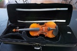 Musaica Imports 1986 1/2 Academia Violin, SN #ACV1887, Hard Sided Case.