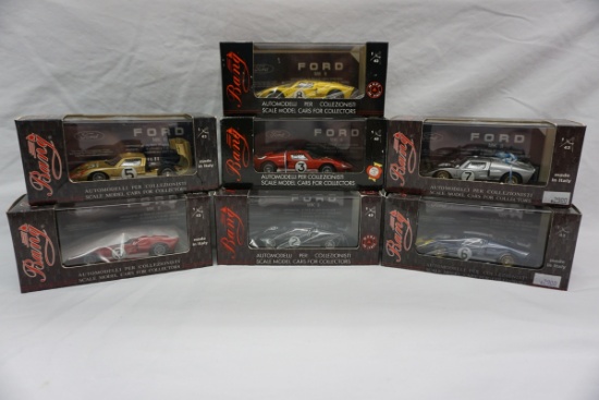 (7) Bang 1:43 Scale High Quality Models in Boxes, Ford MK II "Le Mans 66",