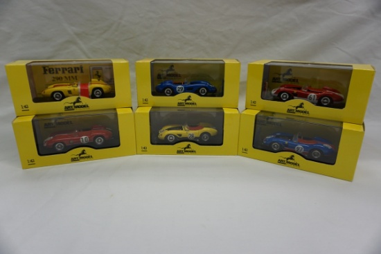 (6) Art Model 1:43  Scale Models in Boxes, 4 Ferrari 500 TRC, 2 Ferrari 290