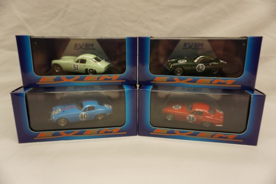 (4) Exem 1:43 Scale Models in Boxes, Lotus Elite Lemans, Made in Italy (All