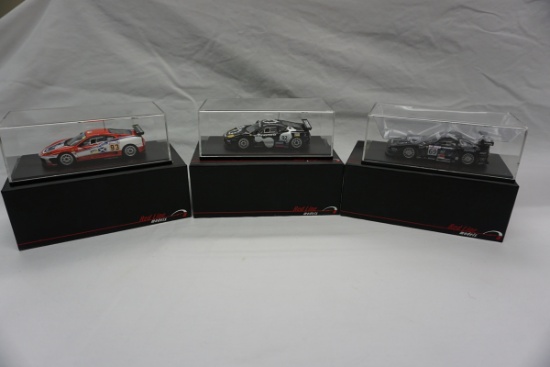 (3) Red Line 1:43 Scale Models in Boxes, Ferrari F360 Modena & Ferrari 360