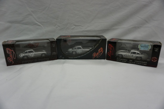 (3) Bang 1:43 Scale High Quality Models in Boxes, Mercedes 300 SL, Made in