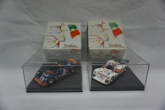 (2) Trofeu 1:43 Scale Models in Boxes, Made in Portugal, Joest Porsche WSC,