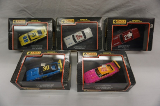 (5) Eagle Collectibles 1:43 Scale Die-Cast Metal Models in Boxes, (3) Dodge