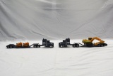 (2) Ertl 1/64 Scale Midwest Specialized Trasnport Truck Tractors with Equip