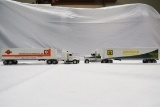 (2) Ertl 1/64 Scale Truck Tractor & Trailer Combos - Midwest Grain Products