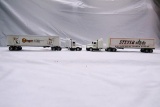 (2) Ertl 1/64 Scale Truck Tractor & Trailer Combos - Steyer Seeds & Keltgen