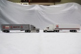 (2) Ertl 1/64 Scale Agco Truck Tractor & Trailer Combos.