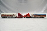 (2) Ertl 1/16 Scale Kory Farm Equipment Truck Tractor & Trailer Combos.