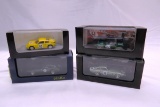 (4) 1:43 Scale Models in Boxes; (2) Pinko Models - Abrath & Aston Martin; (