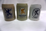 (3) Lowenbrau Beer Steins - (1) Marked 'W. Germany'.