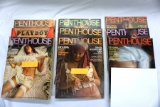 Group of (9) 1970's Penthouse Magazines.