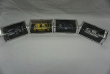 (4) Spark 1:43 Scale Models in Boxes, (2) Marcos LM600, (2) Porsche 365's (