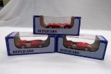 (3) Relicas 1:43 Scale Models in Boxes, Maserati 300S, Made in Italy (All 1