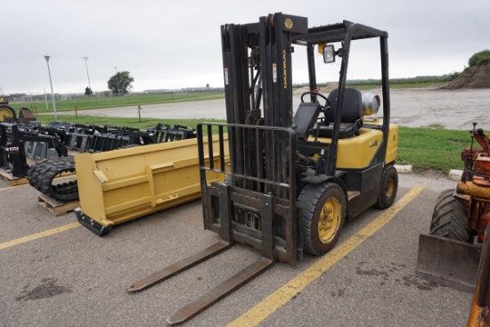 2002 Daewoo Model G30E-3 LP Gas Forklift, SN# CX-04279, LP Gas Engine, ROPS, 6,000lb. Capacity, 186"