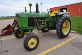 John Deere 3010 Diesel Tractor, Wide Front, Dual Hydraulics, Power Steering, 3-Point, Firestone 13.6