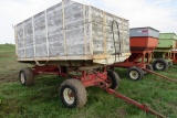 7’ x 14’ Barge Hoist Wagon with Westendorf 10-Ton 4-Wheel Gear & Midwest M-