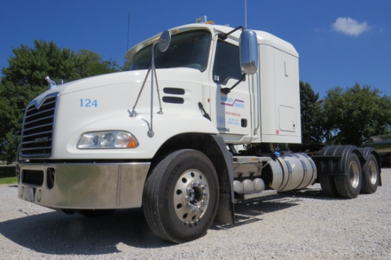 2013 Mack Model CXU613 Tandem Axle Truck Tractor, VIN# 1M1AW07Y8DM034071, Mack MP8-445E Turbo Diesel