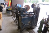 Miller Model CP-250TS Constant Potential DC Welder on Cart with Miller Millermatic Wire Feed Attachm