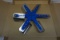 (1) New Flex-a-lite Flex Fan Flexible Engine-cooling Fan, Blue.