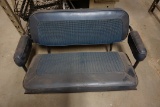 Set of Stock Vinyl Bronco Seats with Cloth Inserts (Blue).