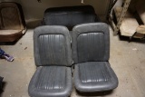 Set of Stock Grey Vinyl Bronco Seats.