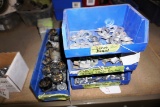 (4) Containers of Dash Parts: Wiper Switches, Headlight Retainers, Spacer Brackets & Bezels.